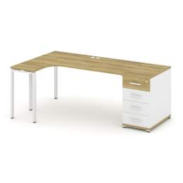 Стол эргономичный Concept CN.SA-402 Металл белый